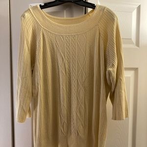 Yellow dress barn Sweater 18/20
